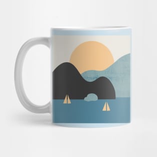 A peaceful blue landscape Mug